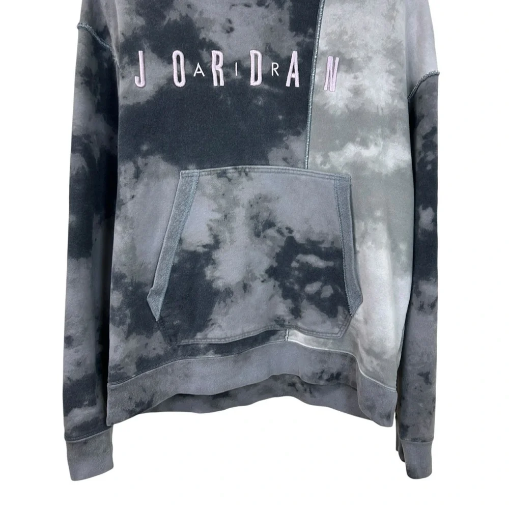 Air Jordan - Men’s ‘Sport DNA’ Hoodie in 'DIY Smoke Gray Tie-Dye' - Medium